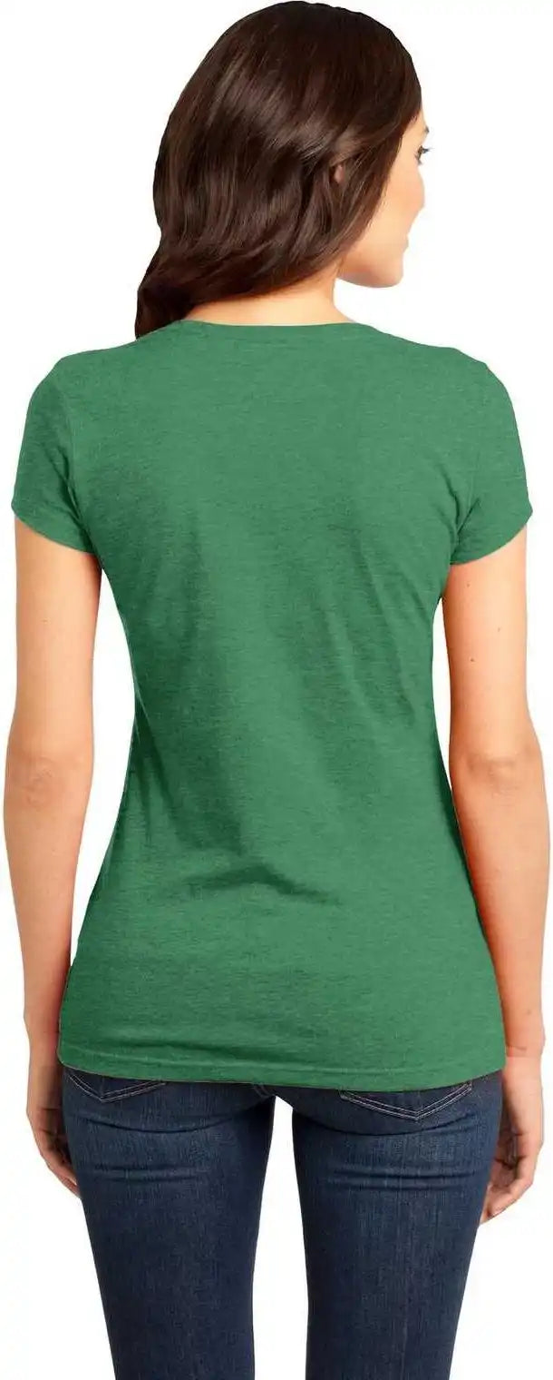 District Dt6001 Women’s Fitted Very Important Tee - Heathered Kelly Green
