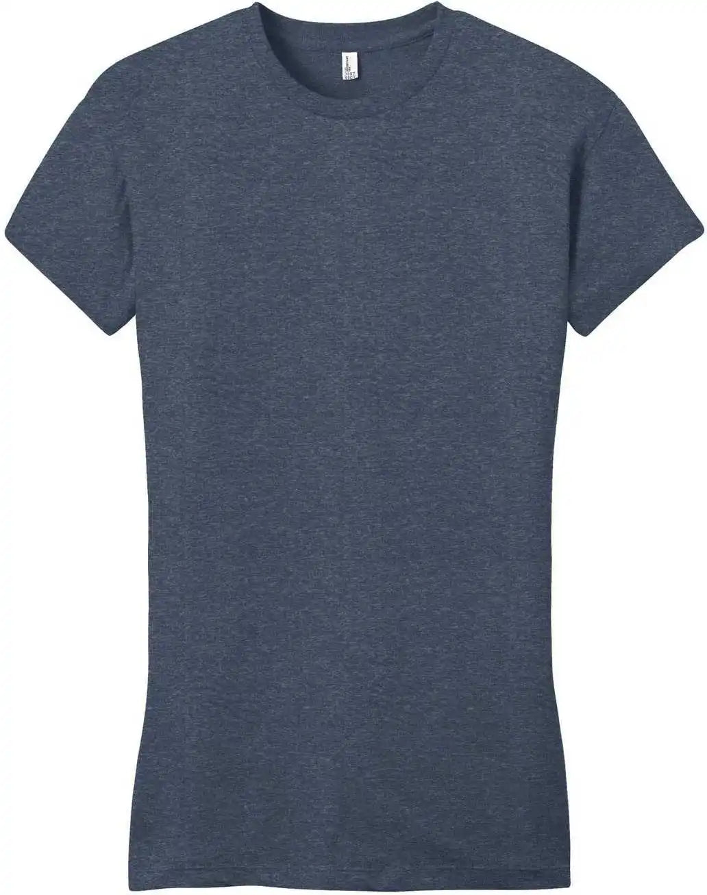 District Dt6001 Women’s Fitted Very Important Tee Heathered Navy