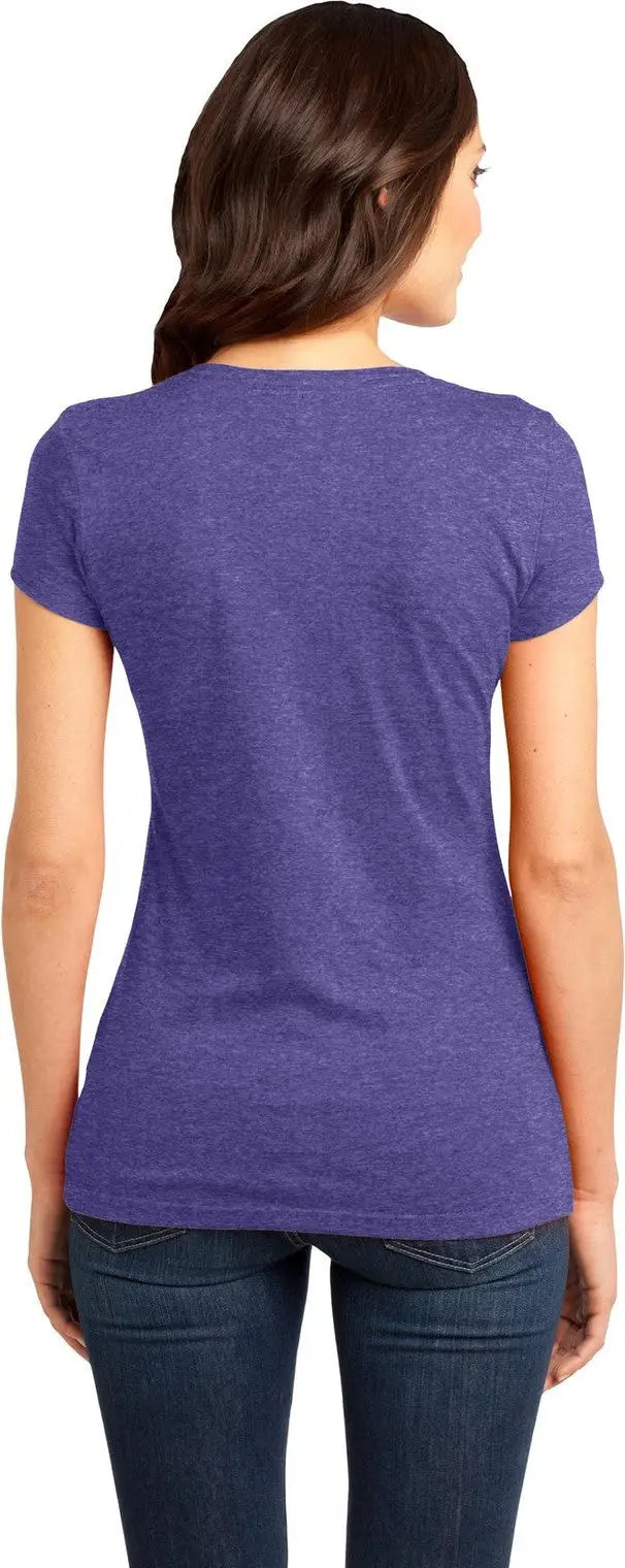 District Dt6001 Women’s Fitted Very Important Tee - Heathered Purple
