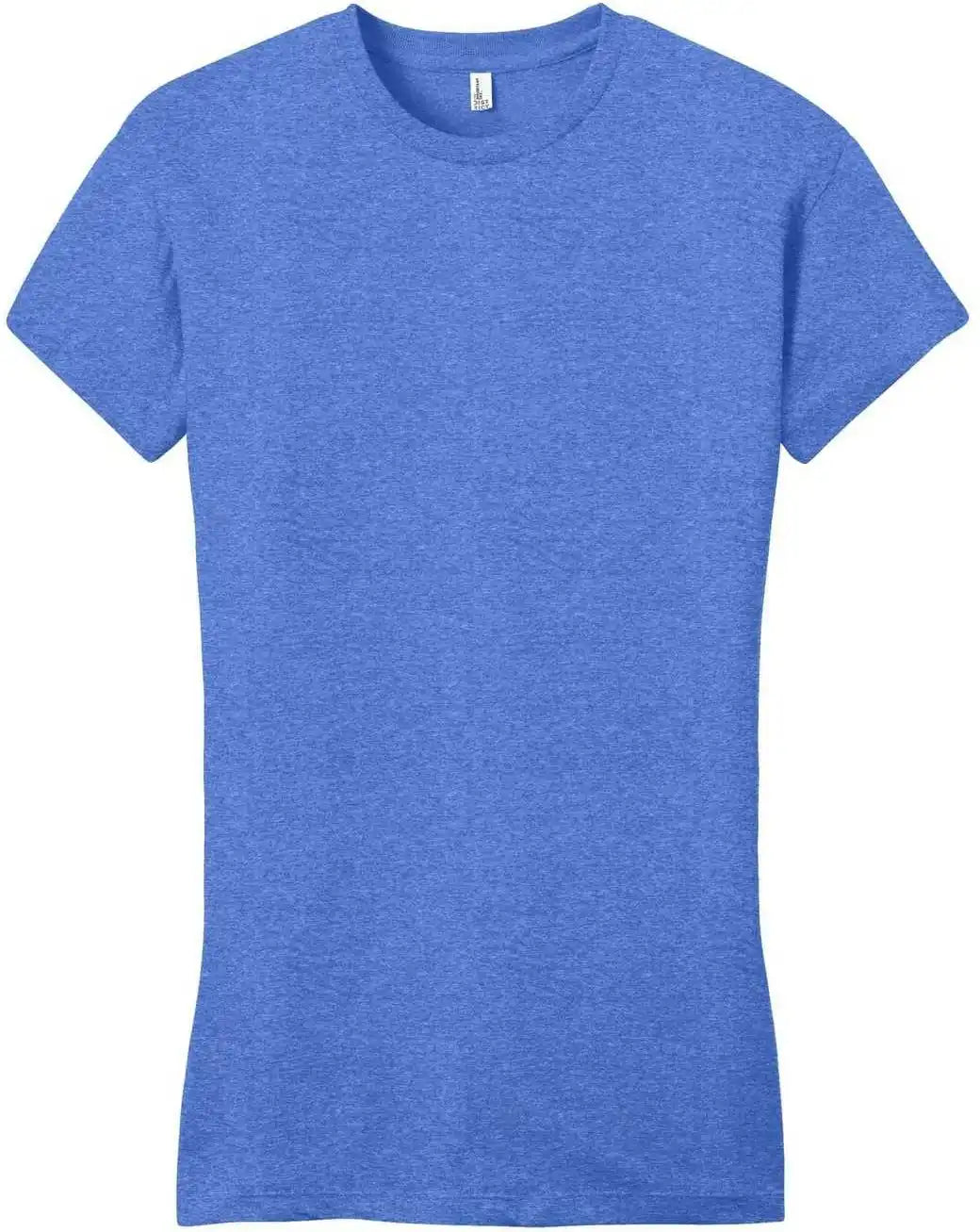 District Dt6001 Women’s Fitted Very Important Tee - Heathered Royal
