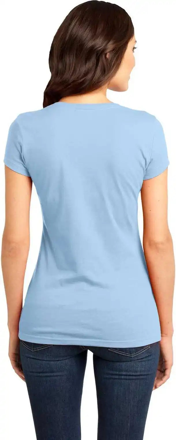 District Dt6001 Women’s Fitted Very Important Tee - Ice Blue
