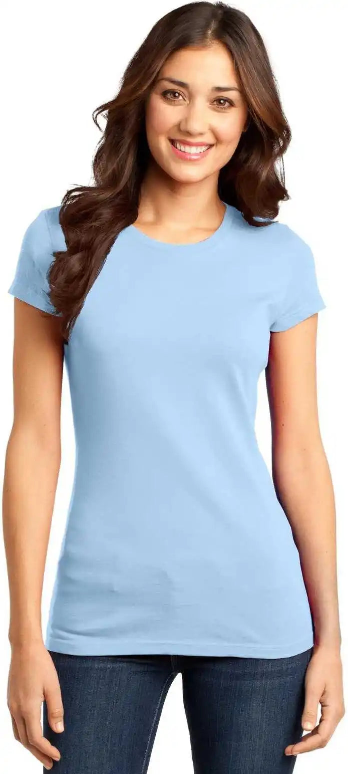 District Dt6001 Women’s Fitted Very Important Tee - Ice Blue