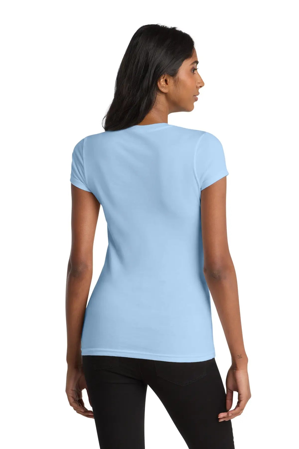 District Dt6001 Women’s Fitted Very Important Tee - Ice Blue