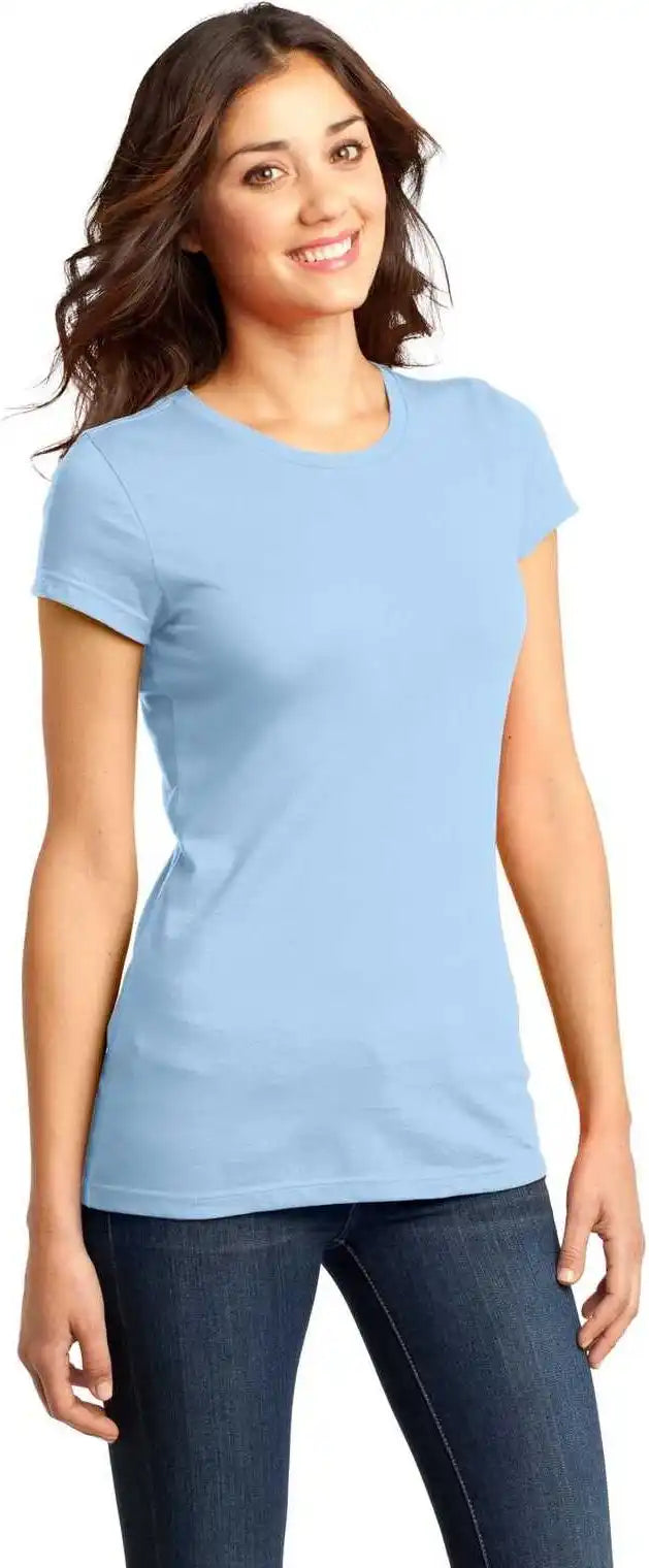 District Dt6001 Women’s Fitted Very Important Tee - Ice Blue