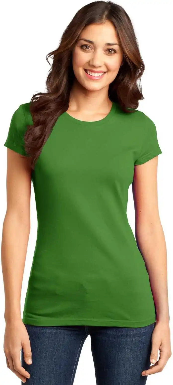 District Dt6001 Women’s Fitted Very Important Tee - Kiwi Green