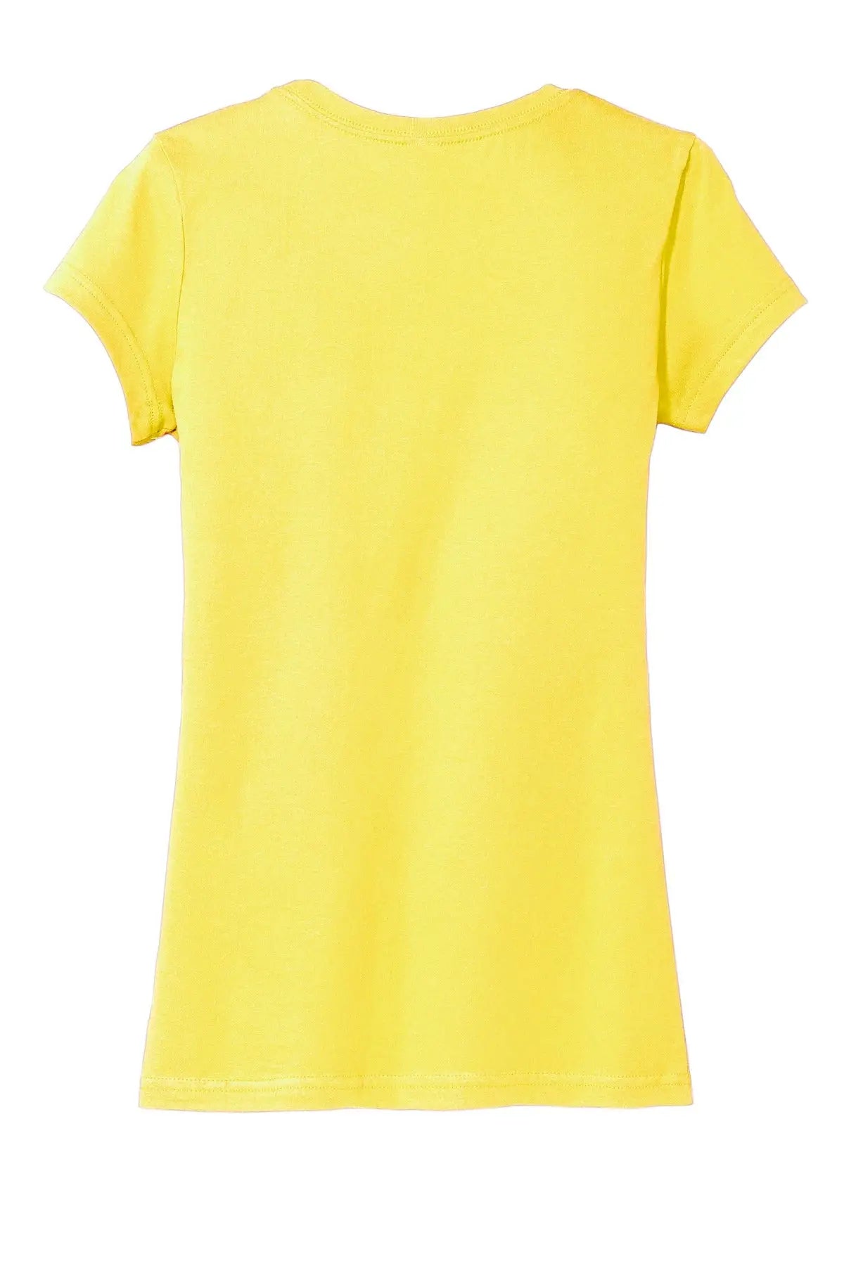 District Dt6001 Women’s Fitted Very Important Tee - Lemon Yellow - Ladies Xs
