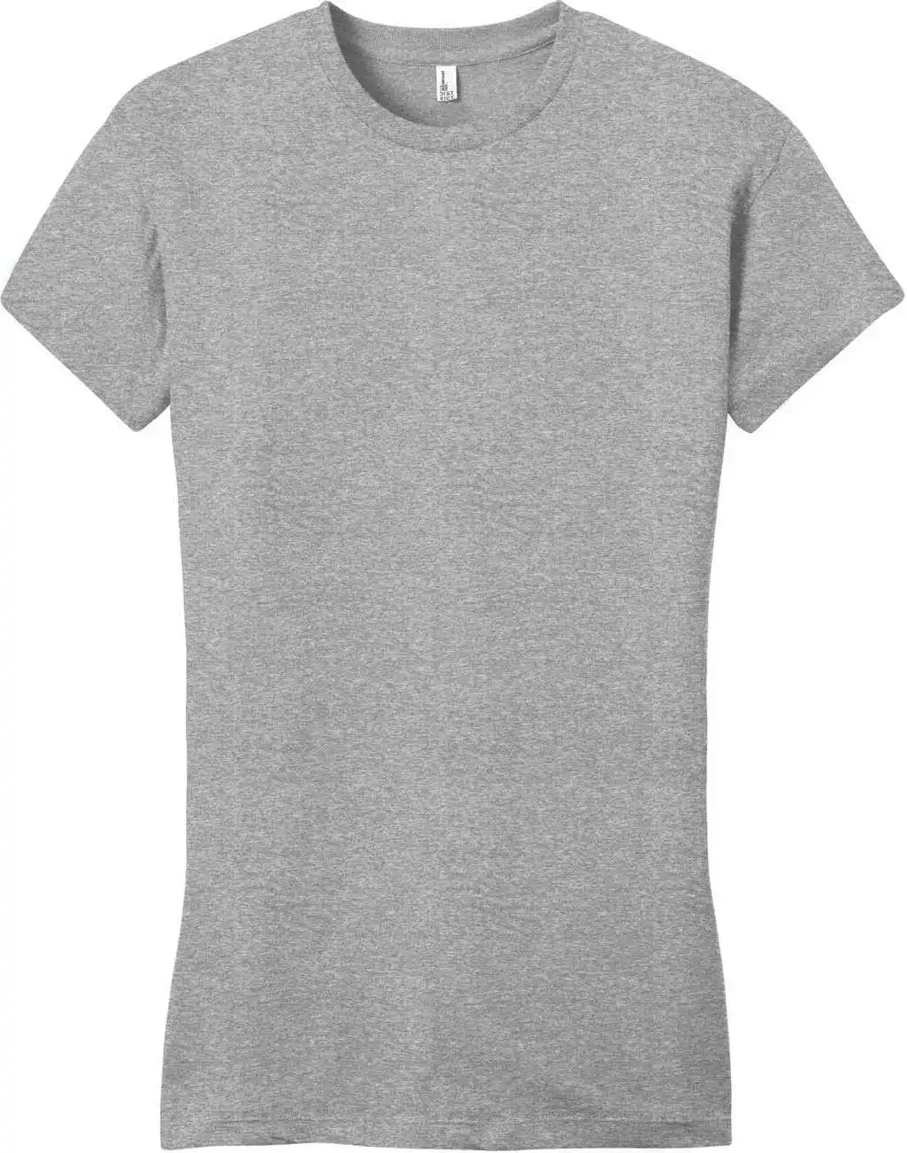District Dt6001 Women’s Fitted Very Important Tee Light Heather Gray