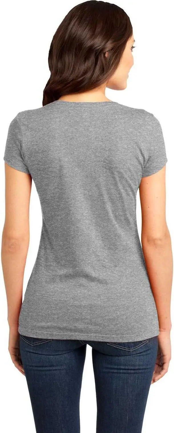 District Dt6001 Women’s Fitted Very Important Tee - Light Heather Gray