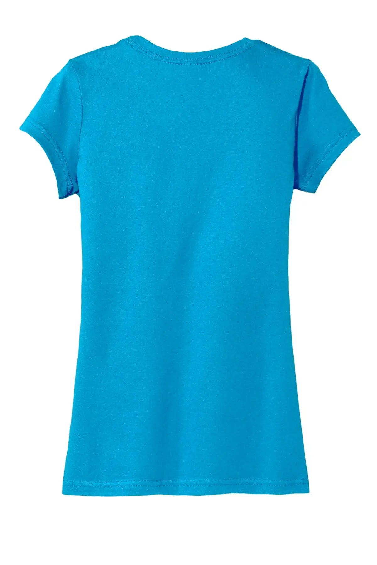 District Dt6001 Women’s Fitted Very Important Tee - Light Turquoise