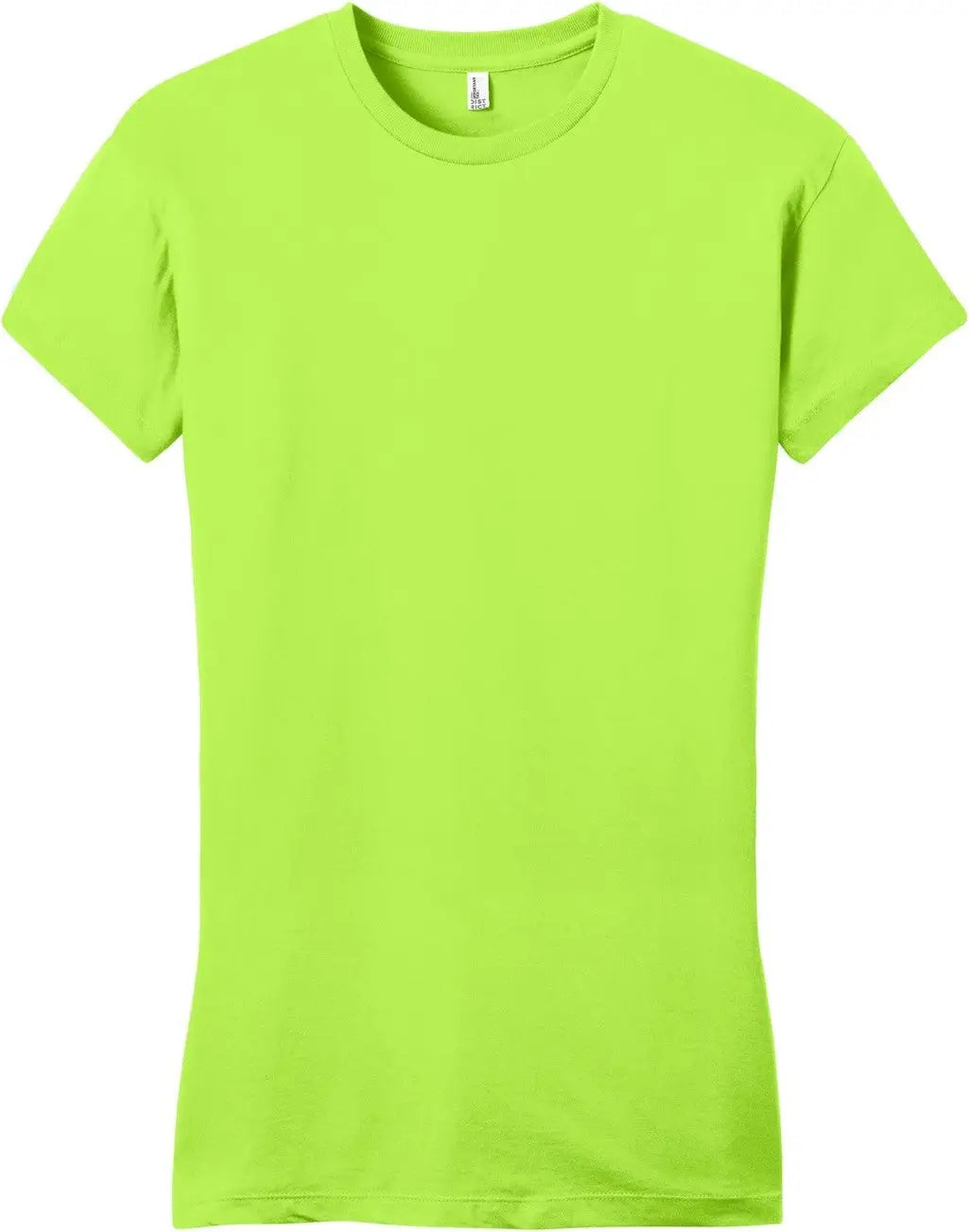 District Dt6001 Women’s Fitted Very Important Tee - Lime Shock