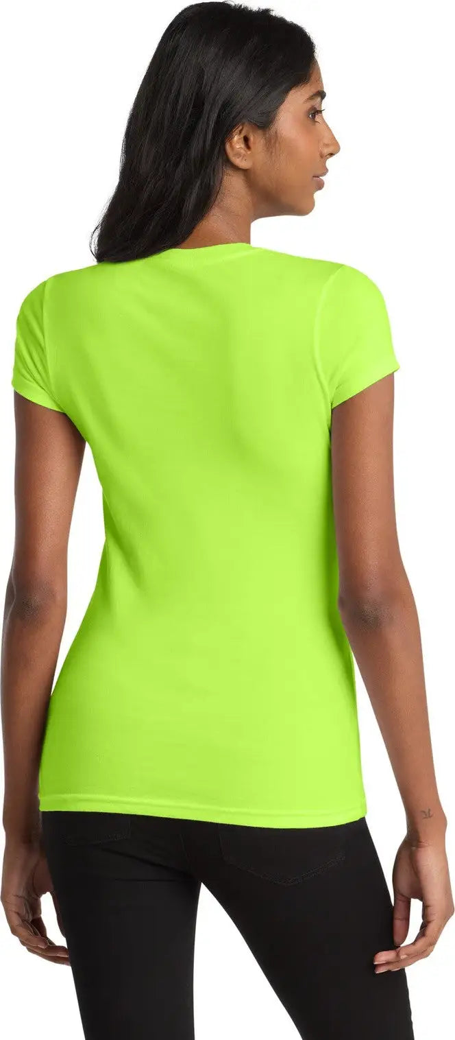 District Dt6001 Women’s Fitted Very Important Tee - Lime Shock