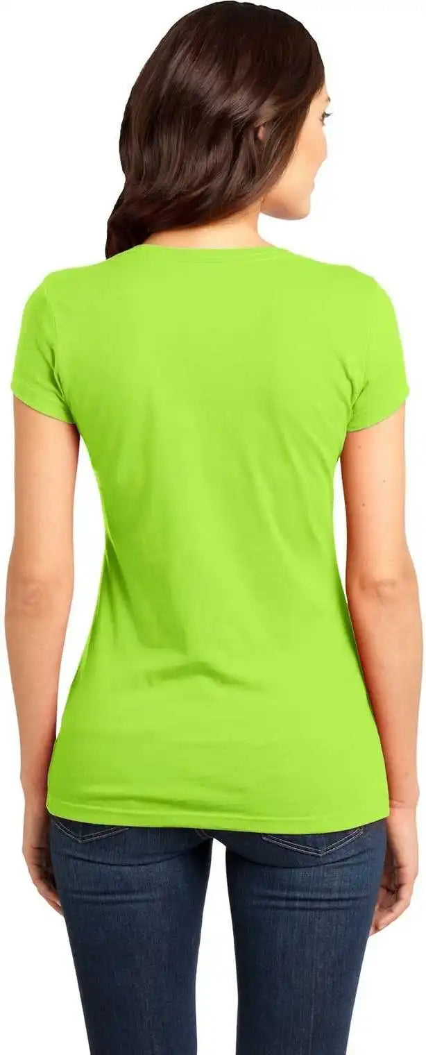 District Dt6001 Women’s Fitted Very Important Tee - Lime Shock
