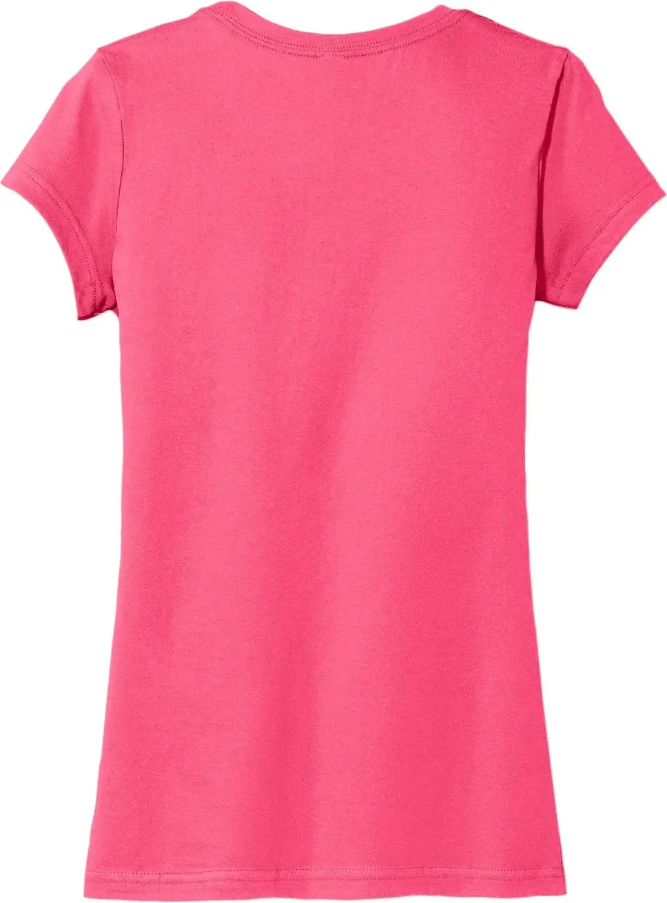 District Dt6001 Women’s Fitted Very Important Tee - Neon Pink