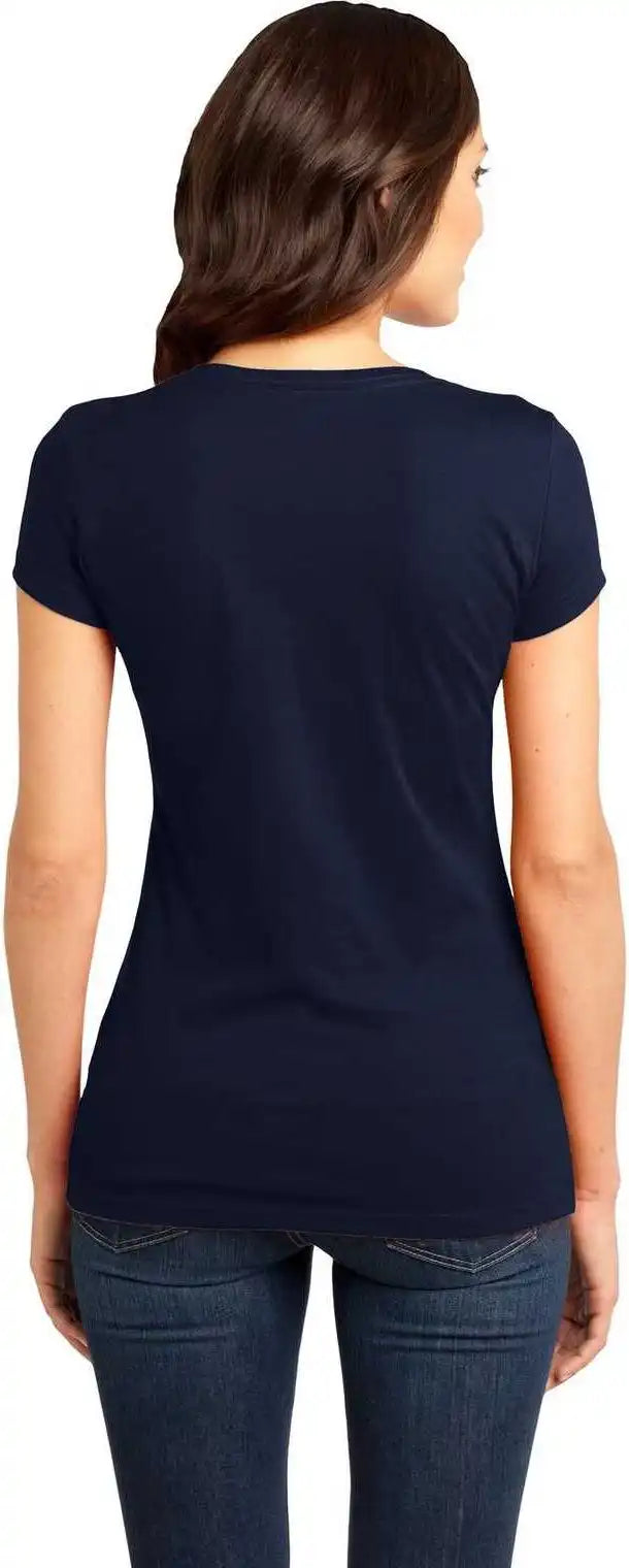 District Dt6001 Women’s Fitted Very Important Tee New Navy