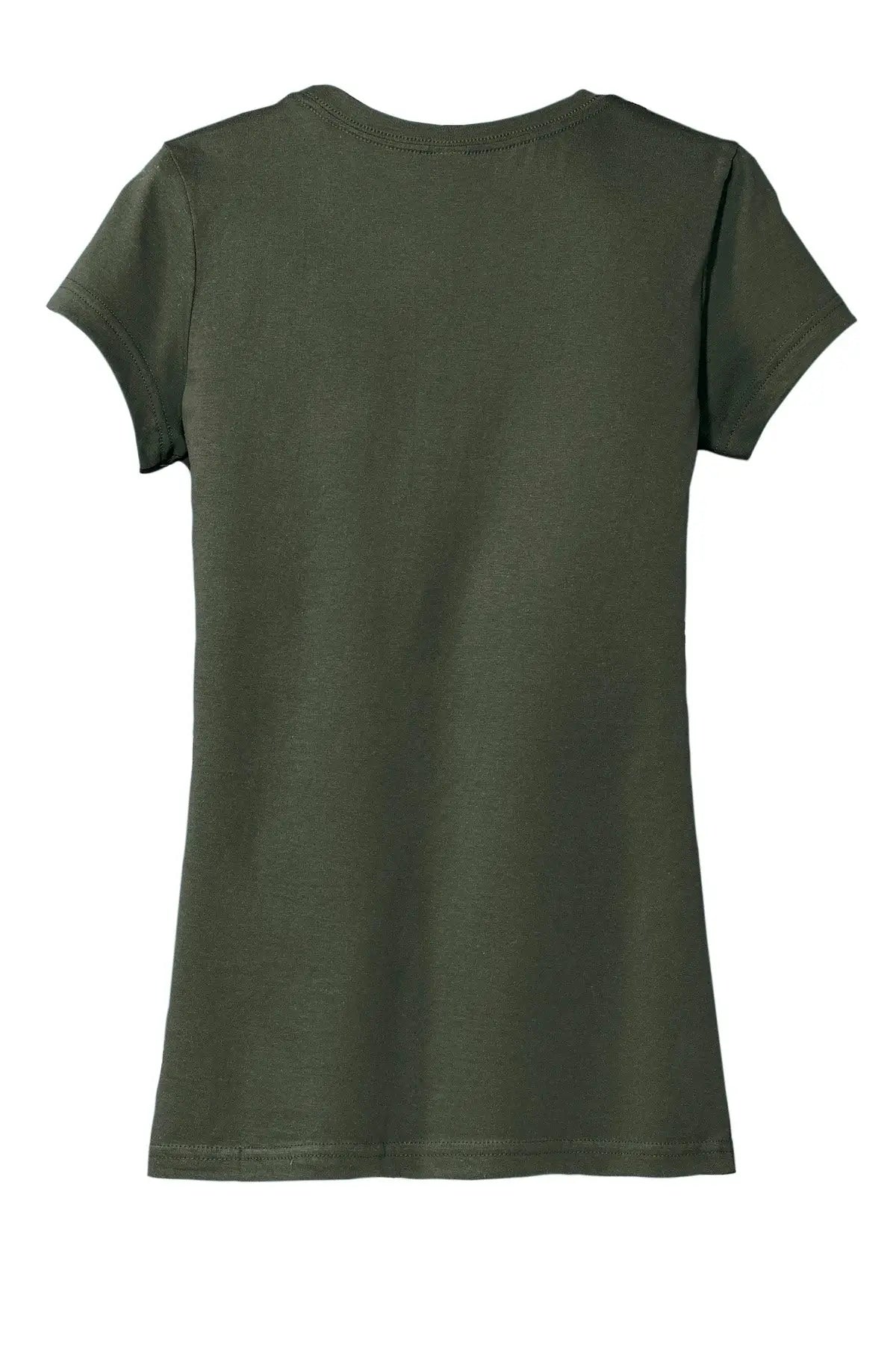 District Dt6001 Women’s Fitted Very Important Tee - Olive - Ladies Xs