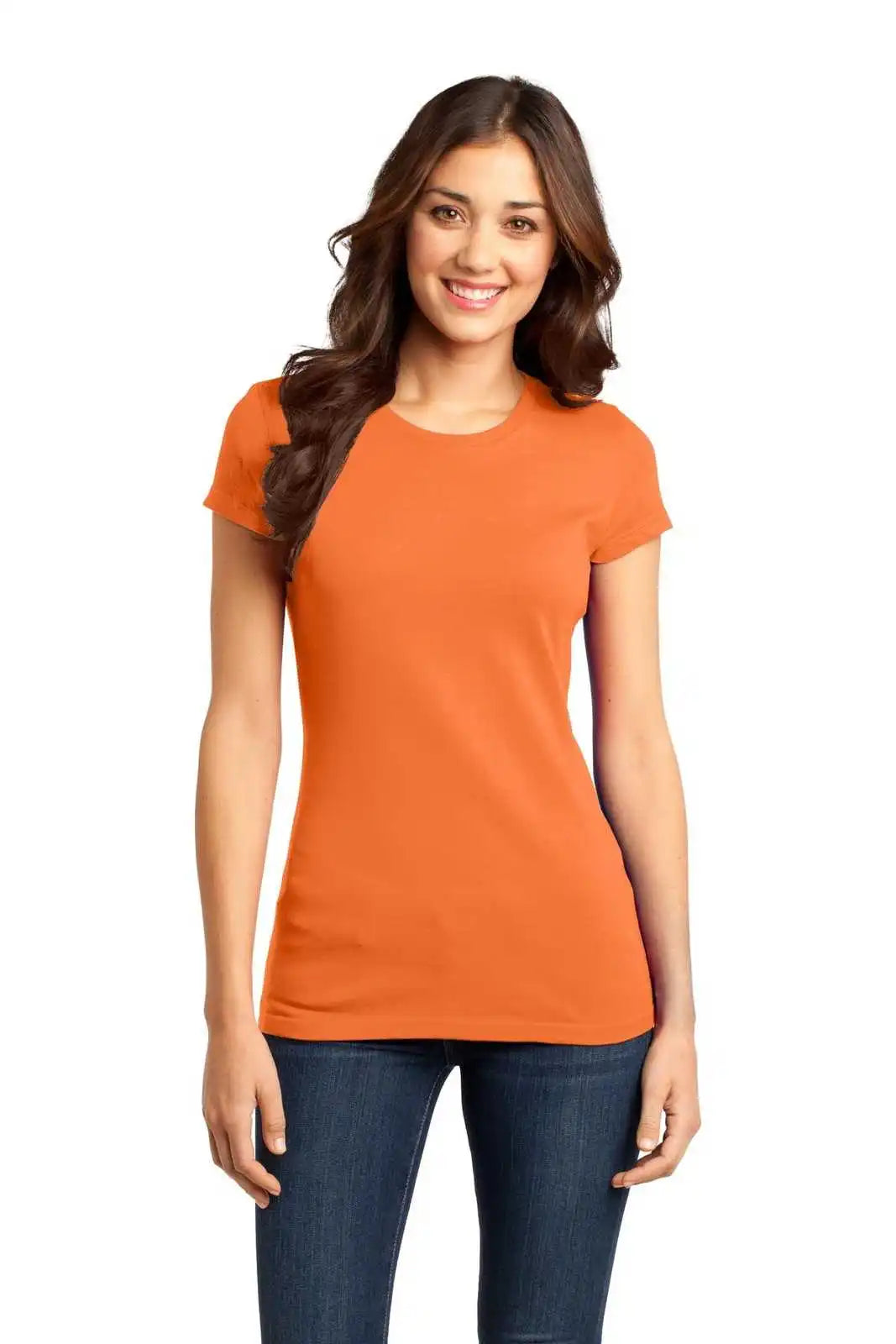 District Dt6001 Women’s Fitted Very Important Tee - Orange