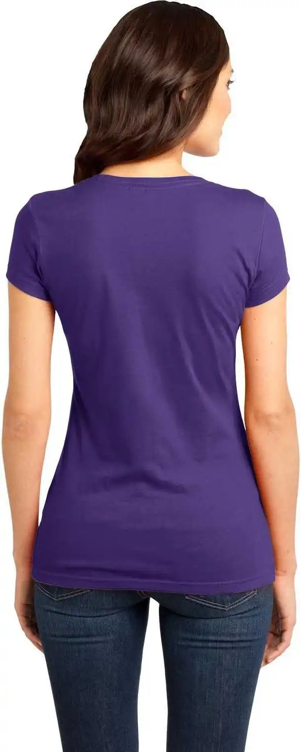 District Dt6001 Women’s Fitted Very Important Tee - Purple
