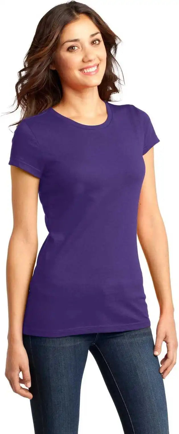District Dt6001 Women’s Fitted Very Important Tee - Purple