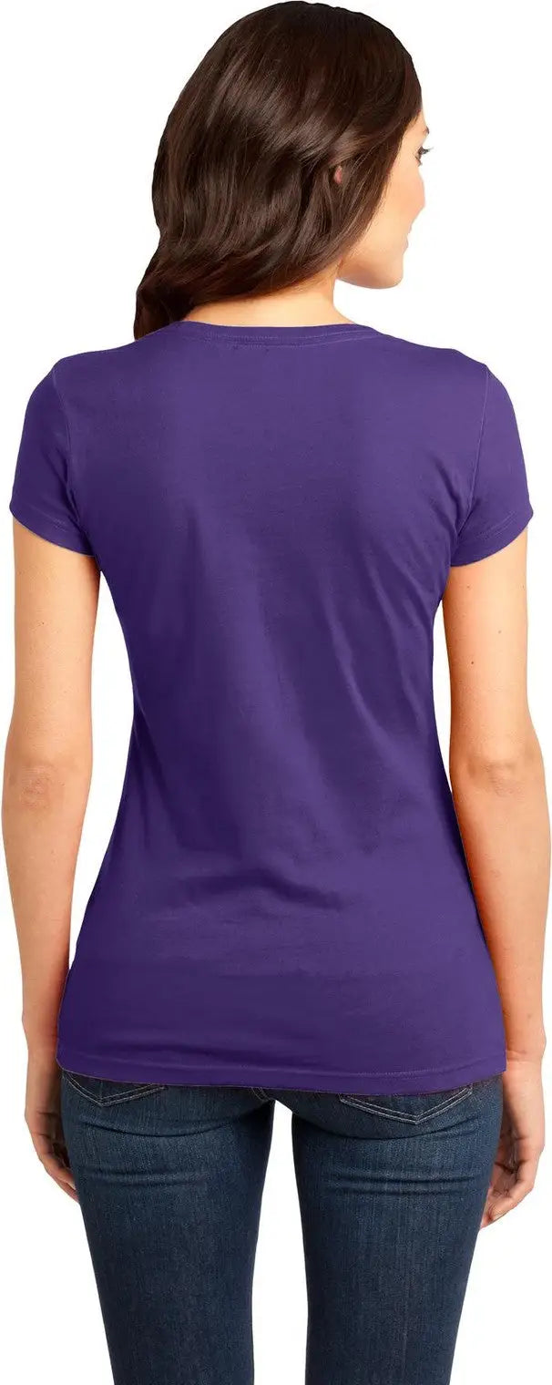 District Dt6001 Women’s Fitted Very Important Tee - Purple