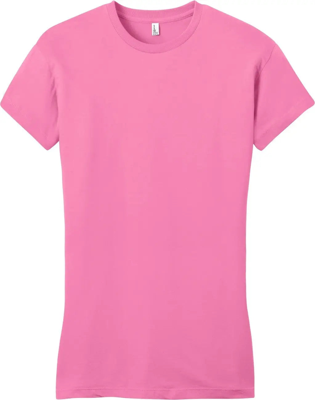 District Dt6001 Women’s Fitted Very Important Tee - True Pink