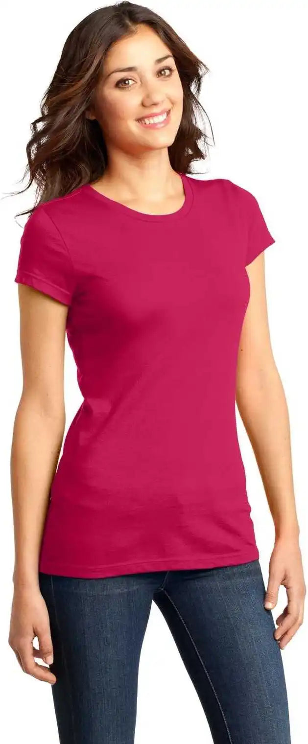 District Dt6001 Women’s Fitted Very Important Tee - Watermelon