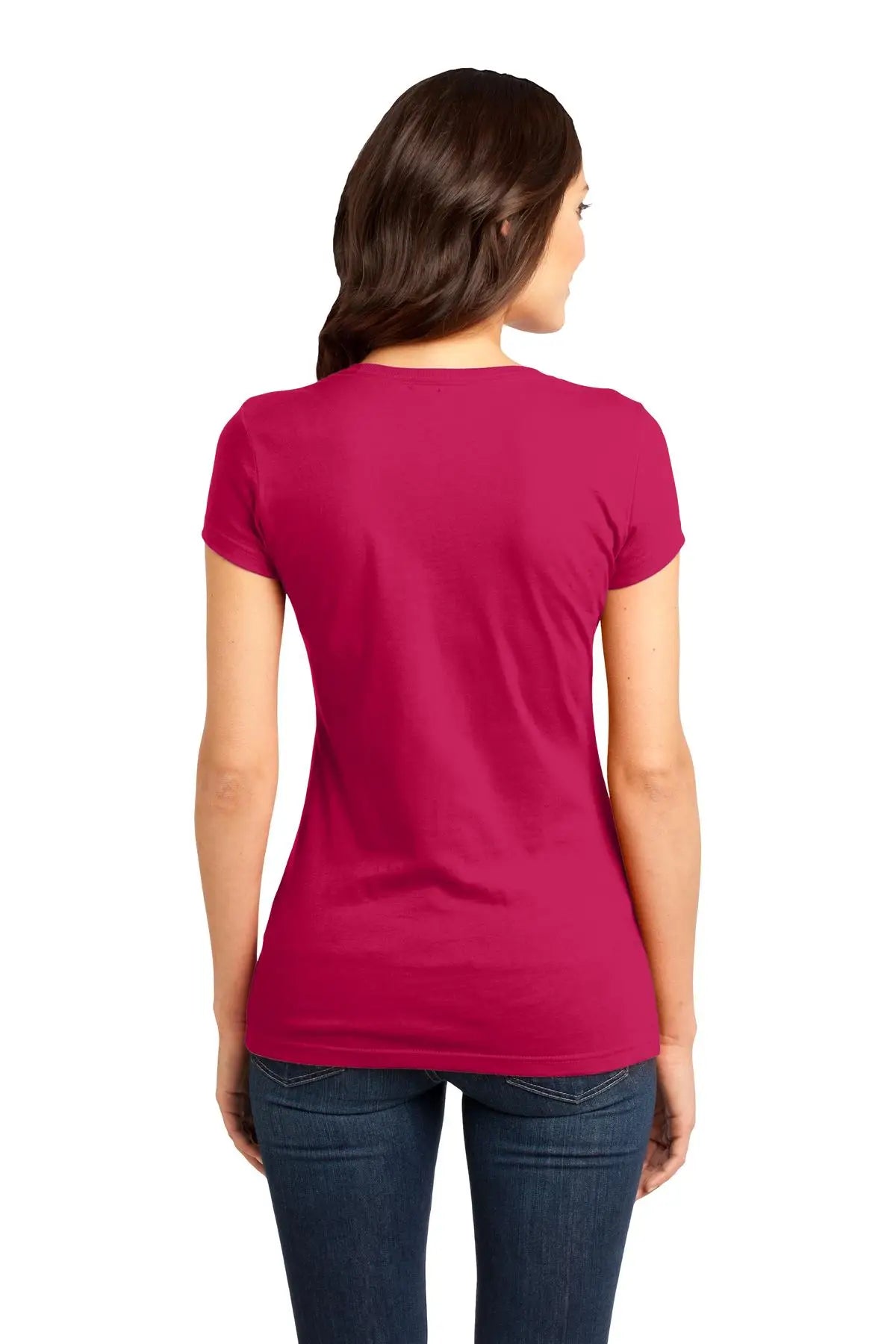 District Dt6001 Women’s Fitted Very Important Tee - Watermelon