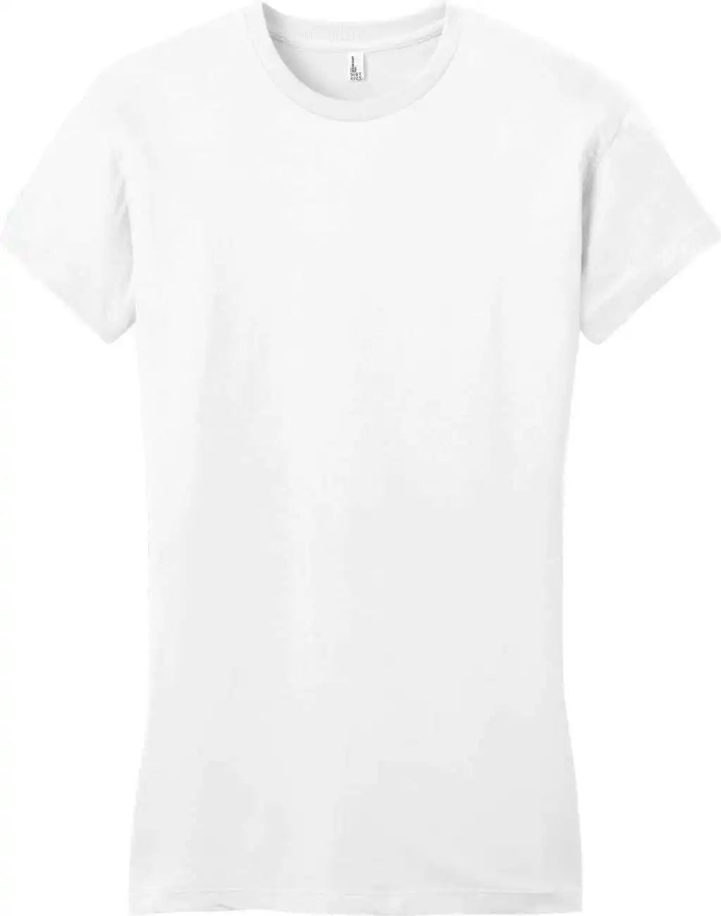 District Dt6001 Women’s Fitted Very Important Tee - White