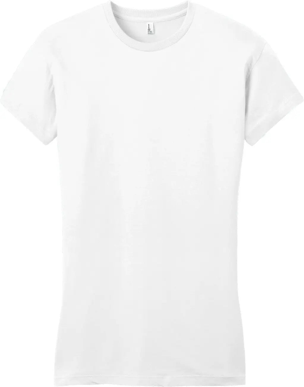 District Dt6001 Women’s Fitted Very Important Tee - White