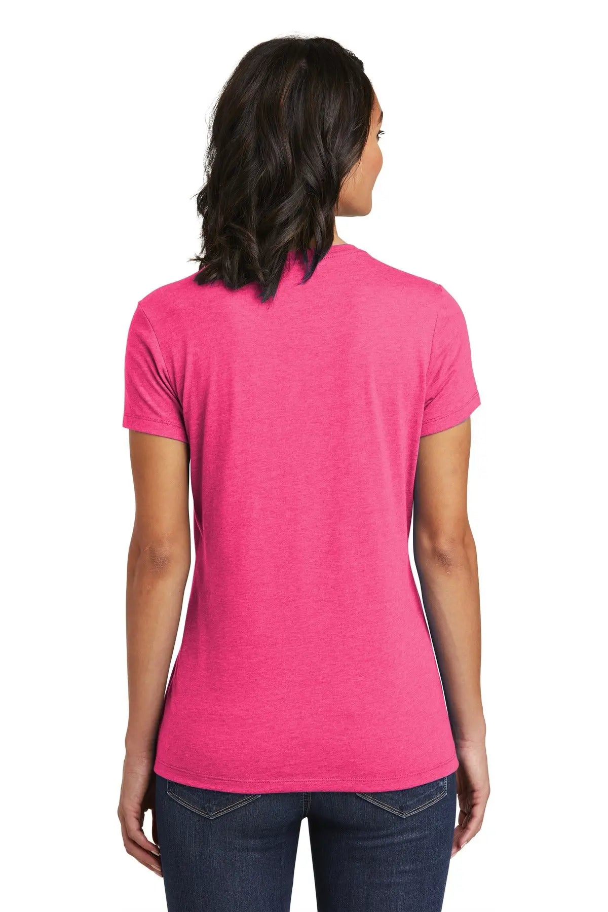 District Dt6002 Women’s Very Important Tee - Fuchsia Frost