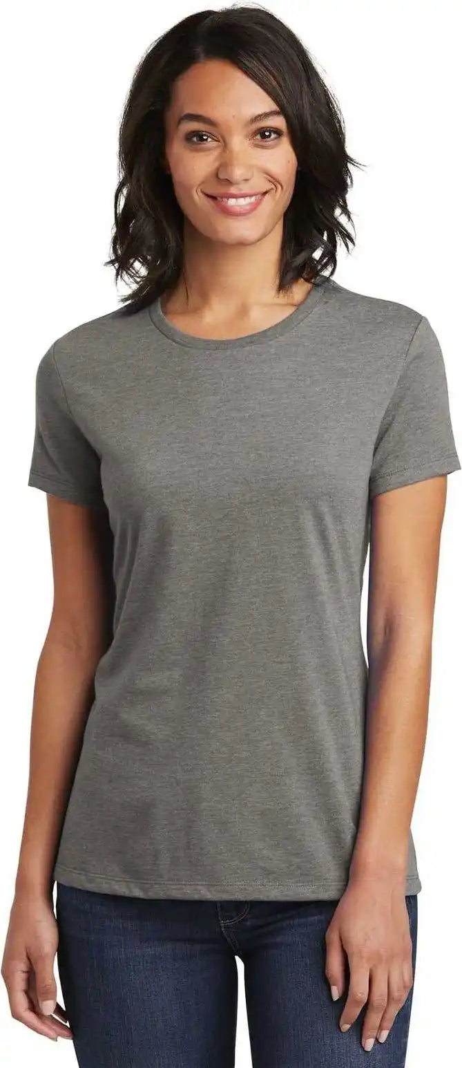 District Dt6002 Women’s Very Important Tee Gray Frost
