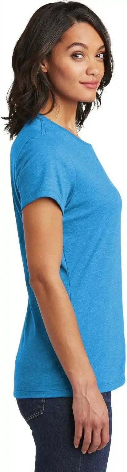 District Dt6002 Women’s Very Important Tee - Heathered Bright Turquoise