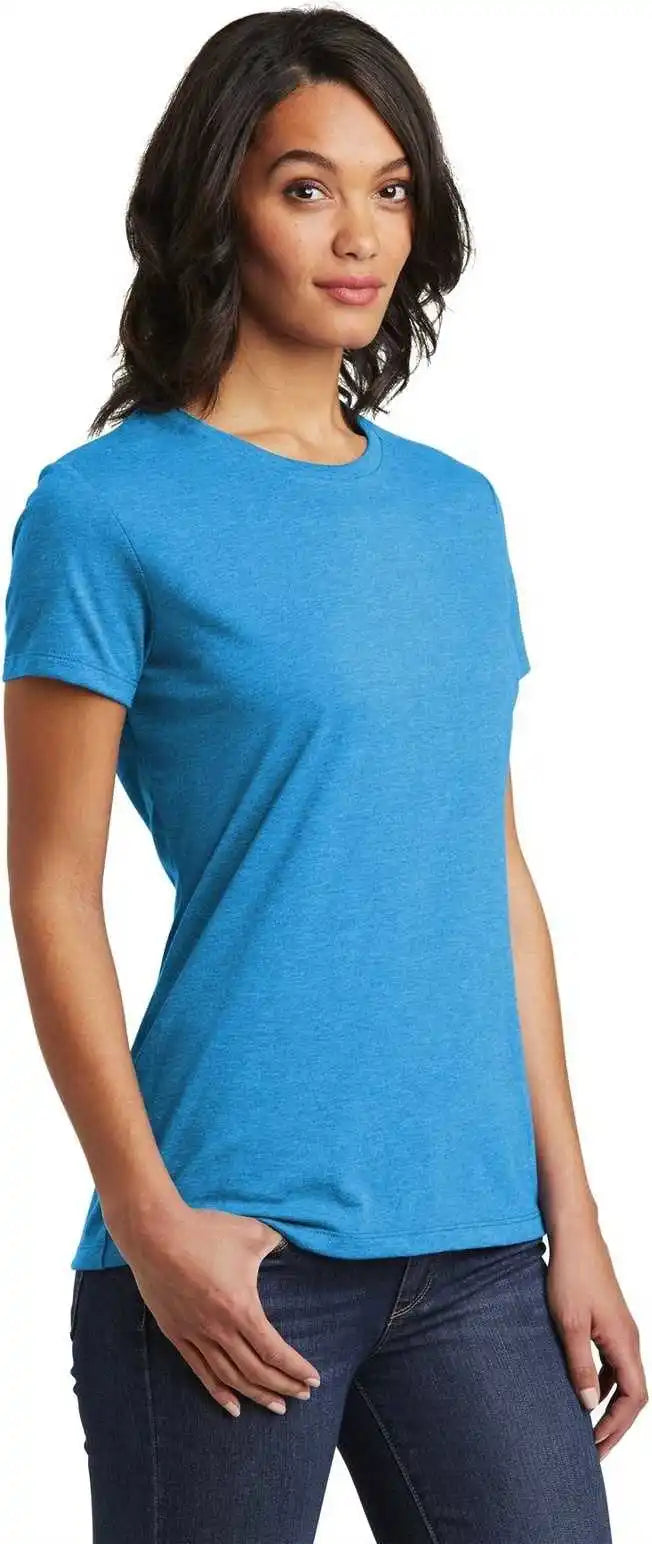 District Dt6002 Women’s Very Important Tee - Heathered Bright Turquoise