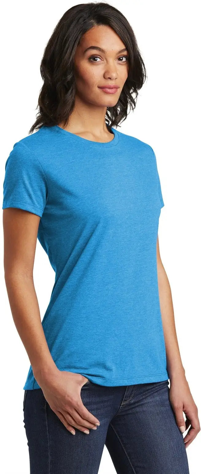 District Dt6002 Women’s Very Important Tee - Heathered Bright Turquoise