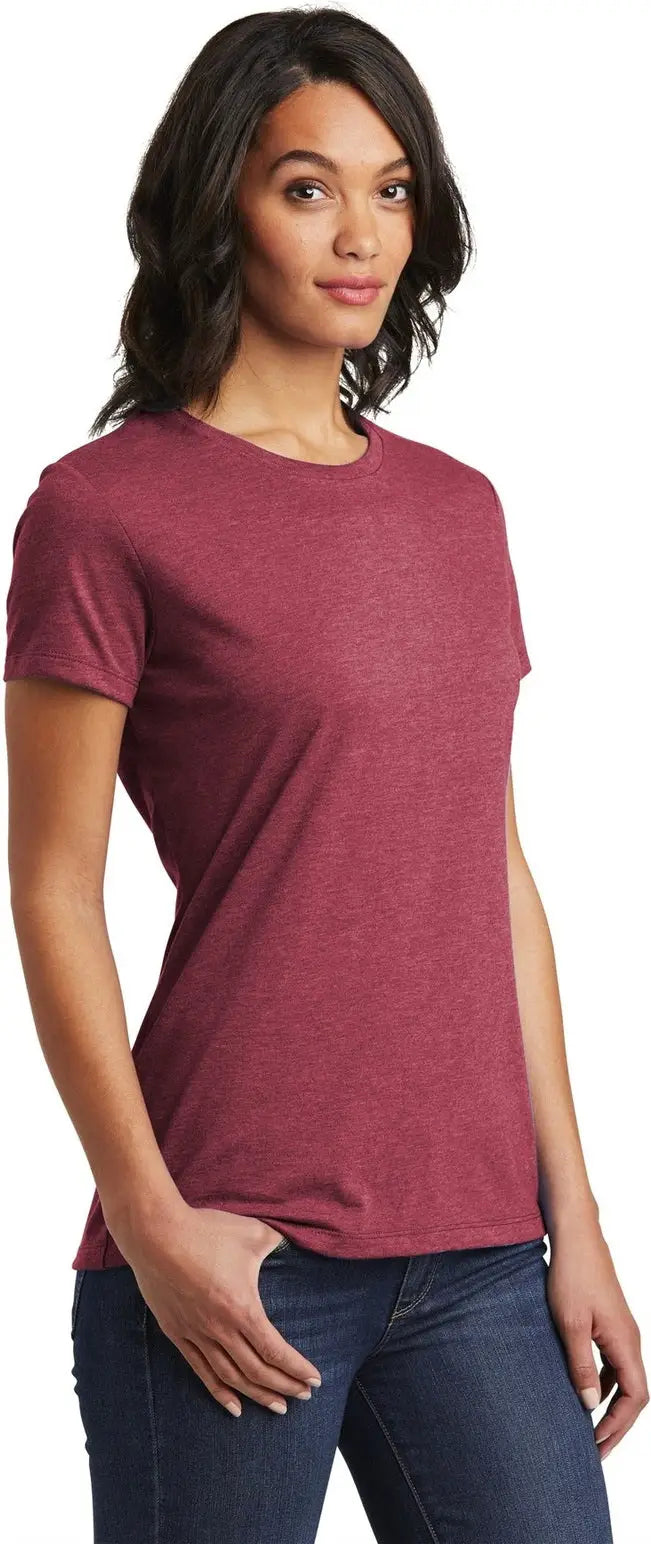 District Dt6002 Women’s Very Important Tee - Heathered Cardinal