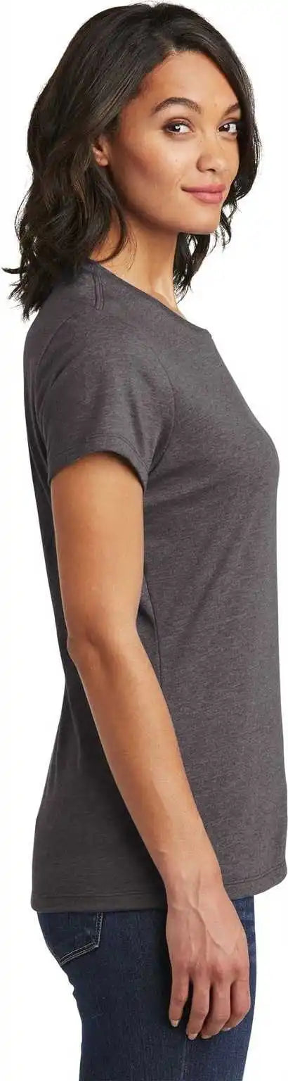 District Dt6002 Women’s Very Important Tee Heathered Charcoal