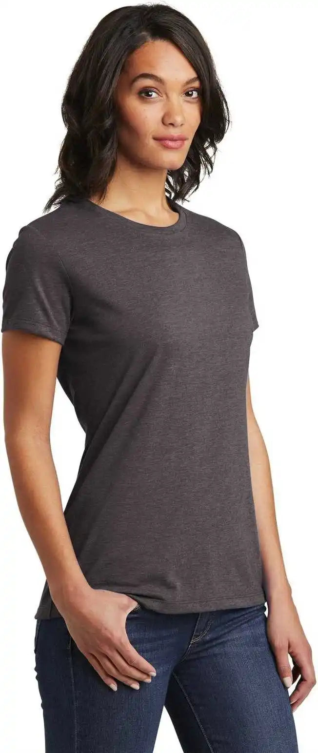 District Dt6002 Women’s Very Important Tee Heathered Charcoal