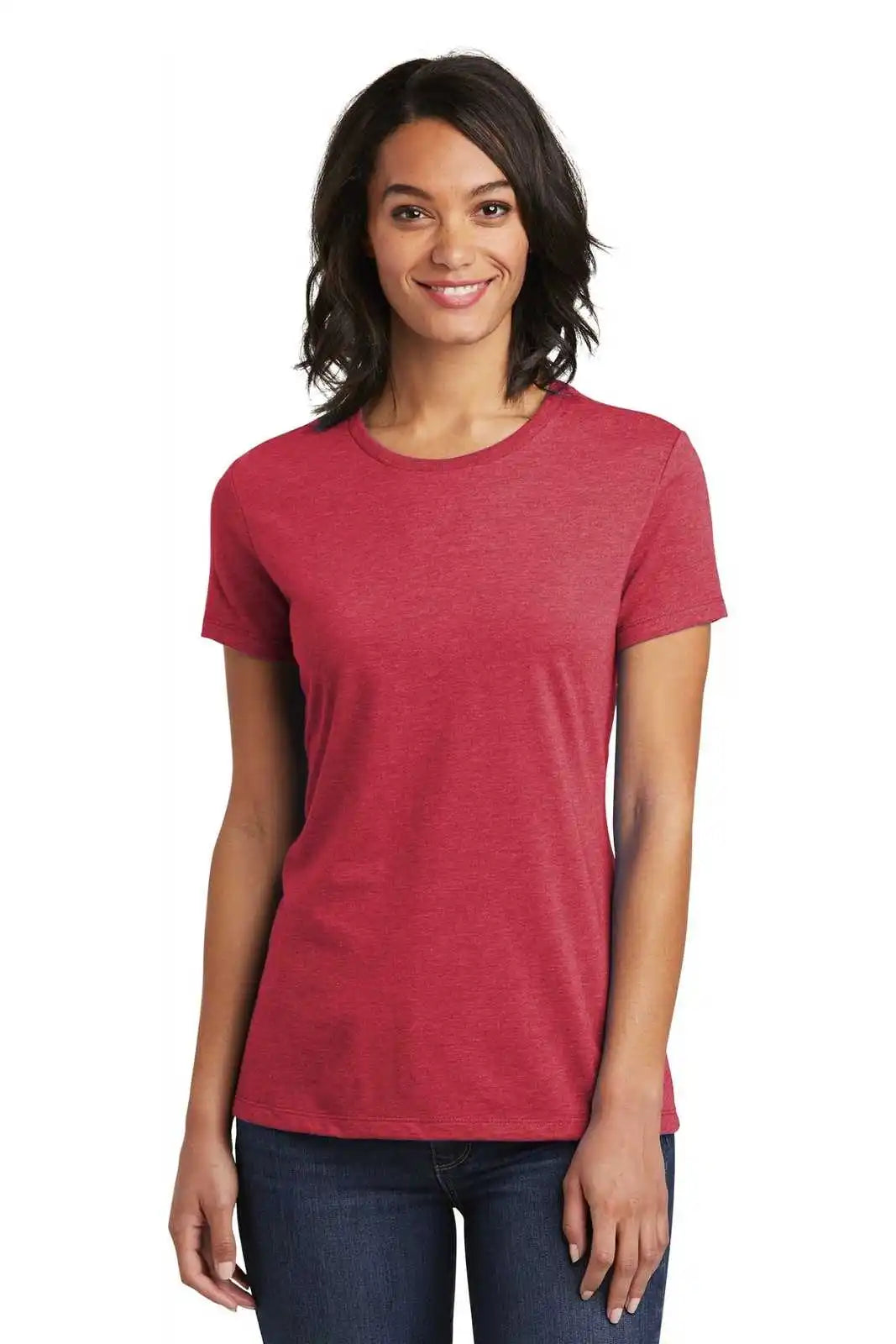 District Dt6002 Women’s Very Important Tee - Heathered Red