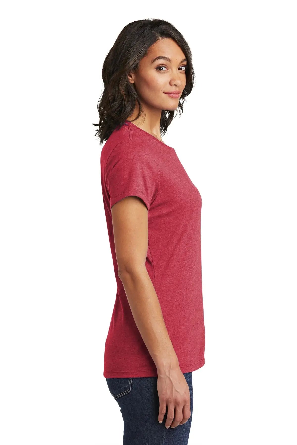 District Dt6002 Women’s Very Important Tee - Heathered Red