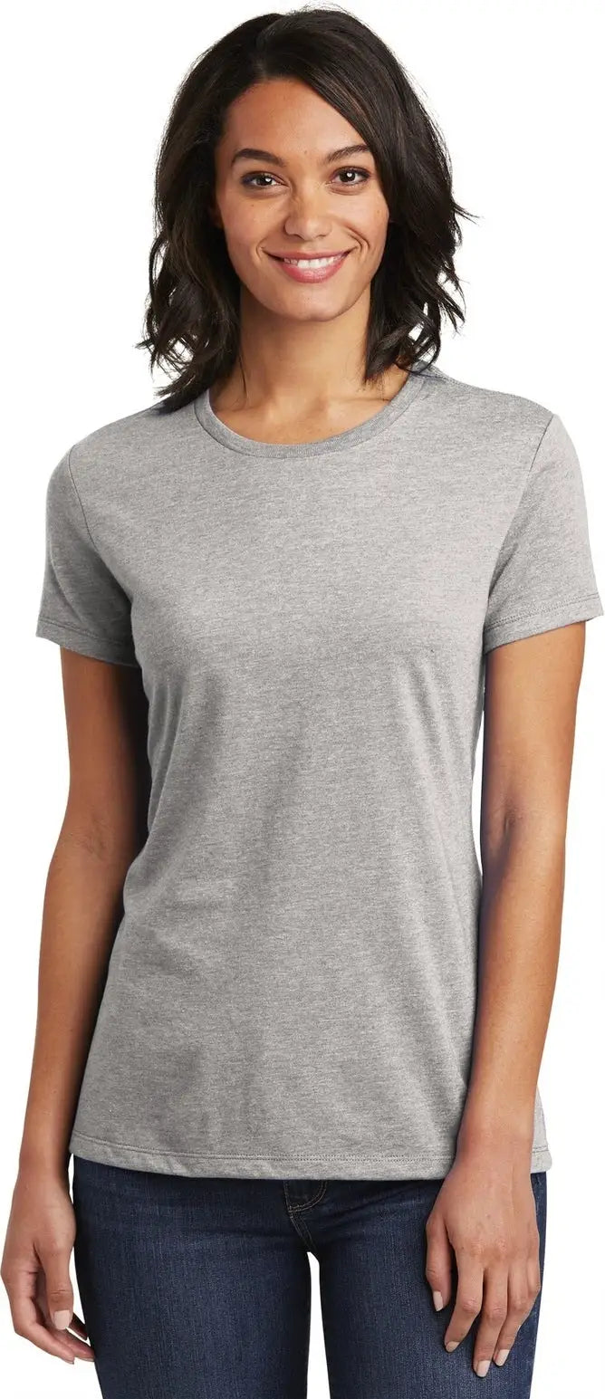 District Dt6002 Women’s Very Important Tee - Light Heather Gray - Ladies Xs