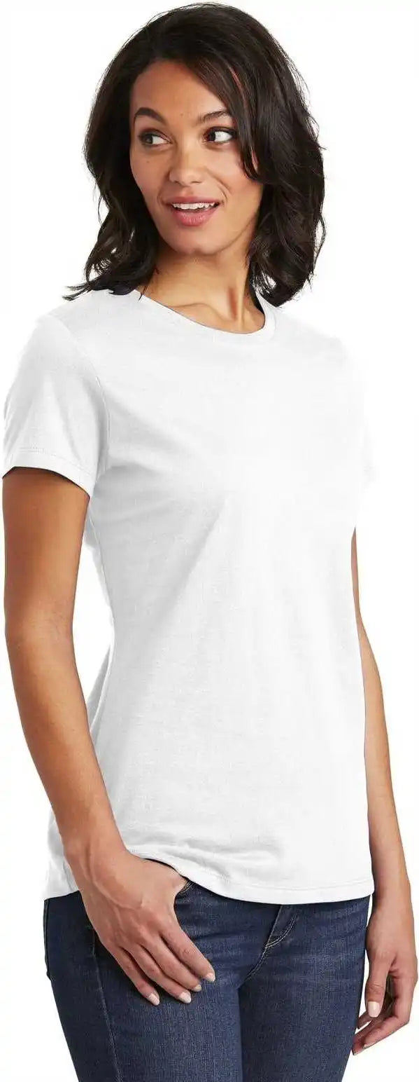 District Dt6002 Women’s Very Important Tee - White