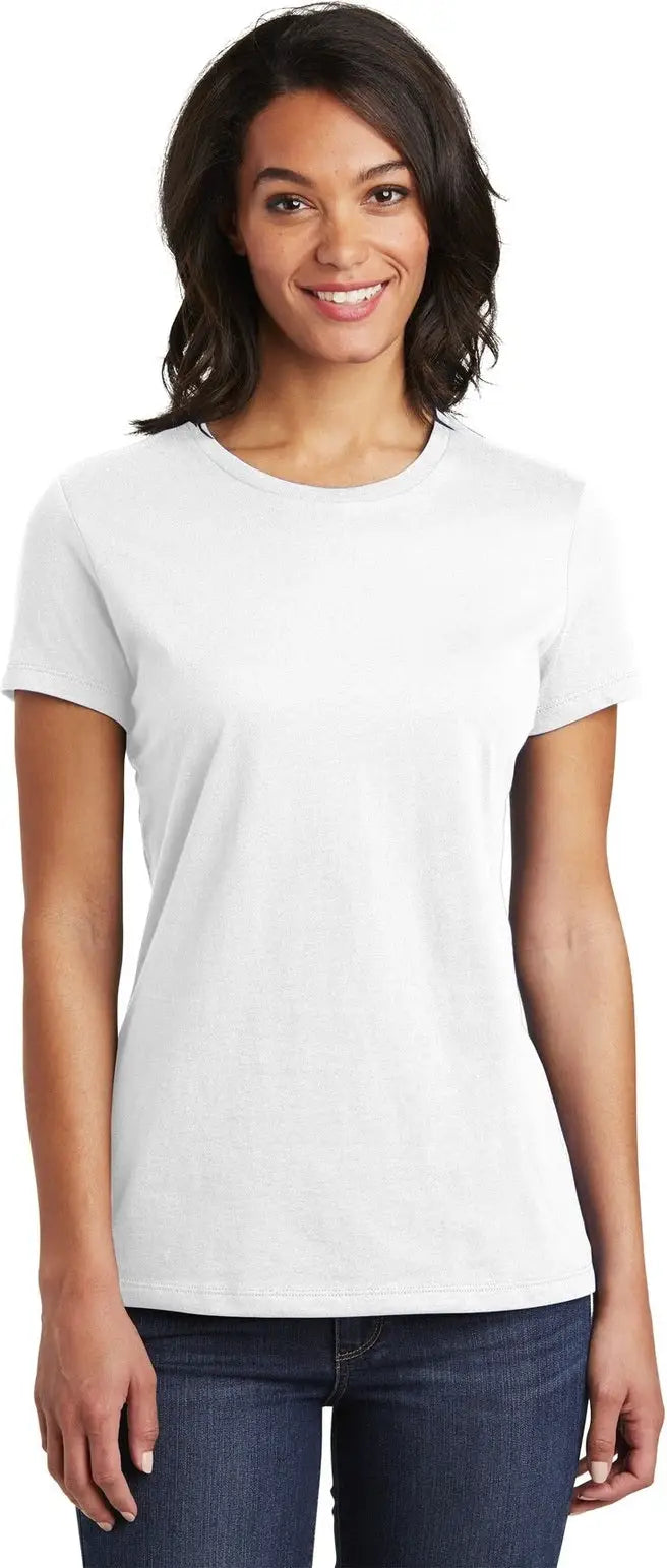 District Dt6002 Women’s Very Important Tee - White - Ladies Xs