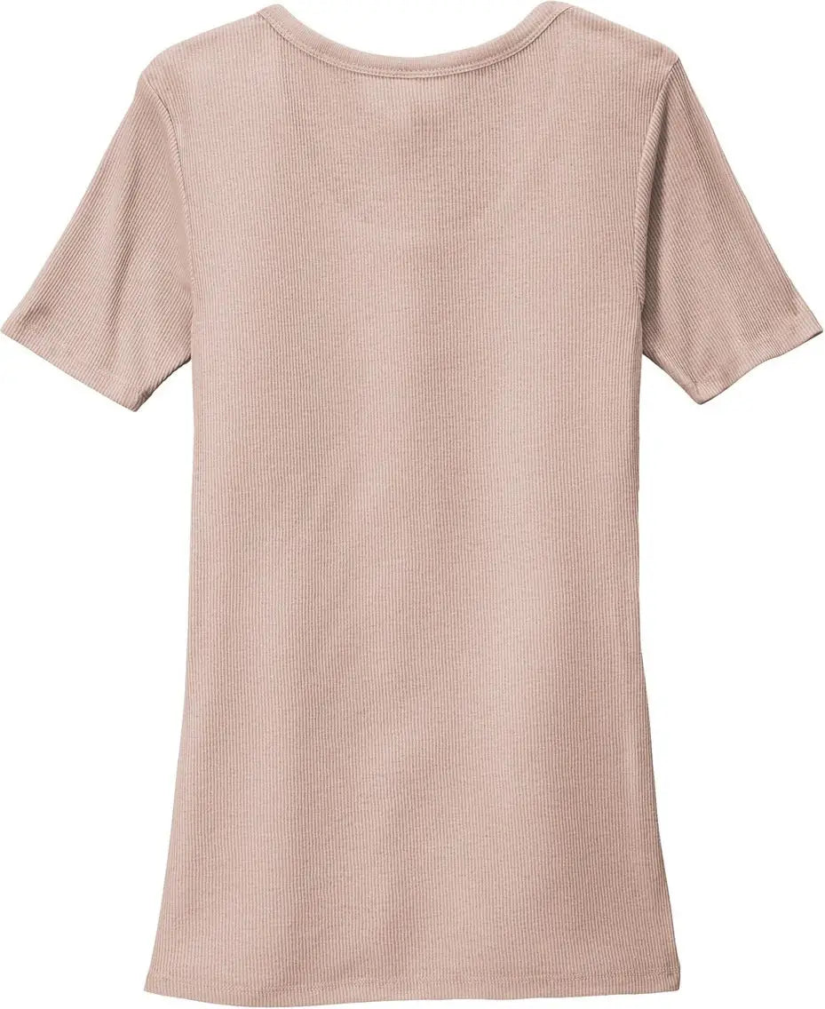 District Dt6020 Women’s V.i.t. Rib Scoop Neck Tee - Smokey Iris