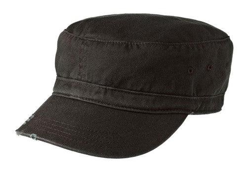District Dt605 Distressed Military Hat - Black / one Size Fits Most