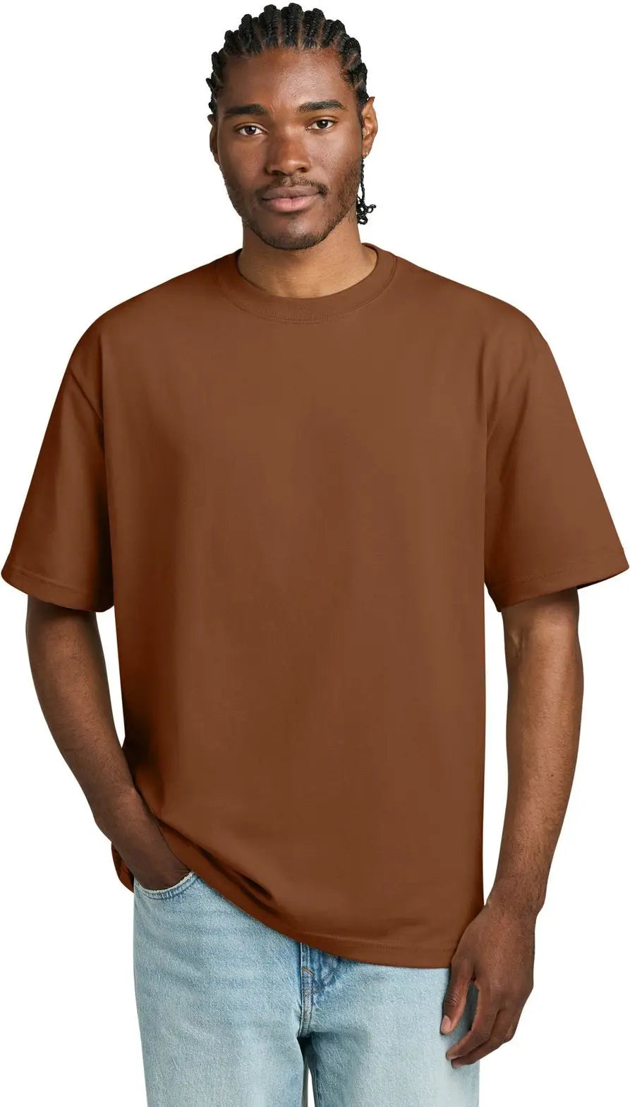 District Dt6065 Heavyweight Very Important Tee - Baked Clay