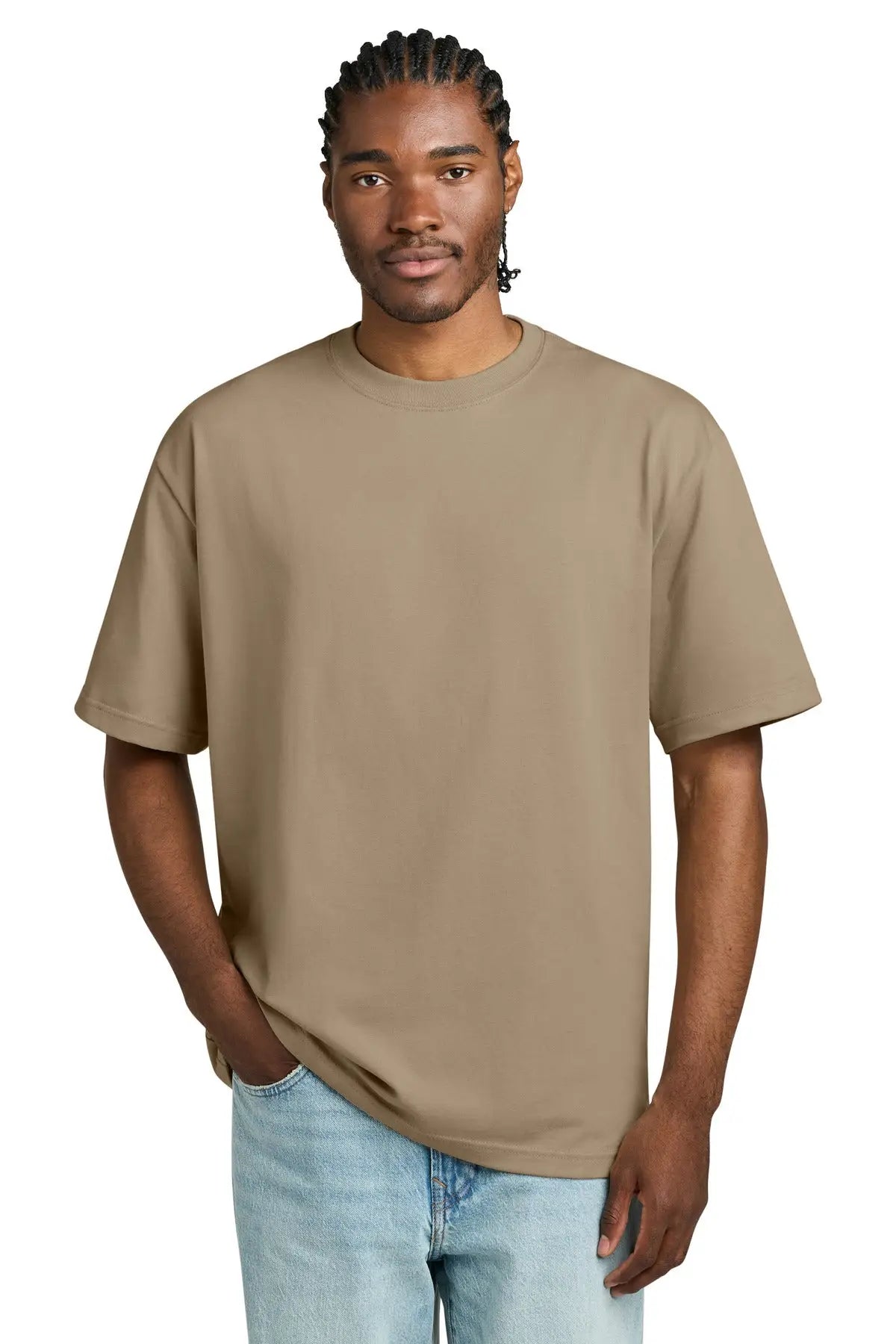 District Dt6065 Heavyweight Very Important Tee - Desert Tan