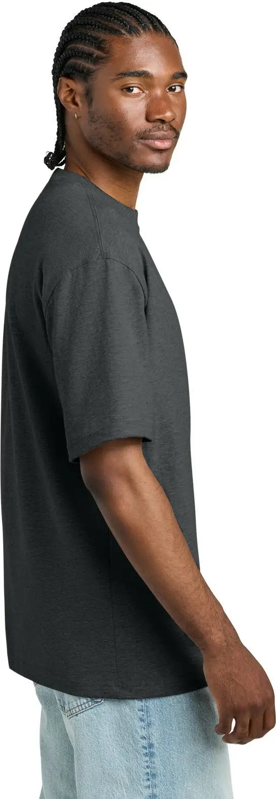 District Dt6065 Heavyweight Very Important Tee - Heathered Charcoal