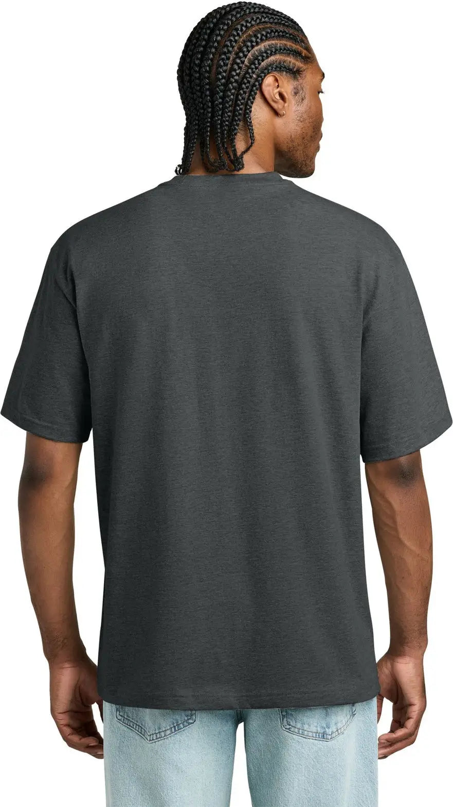 District Dt6065 Heavyweight Very Important Tee - Heathered Charcoal