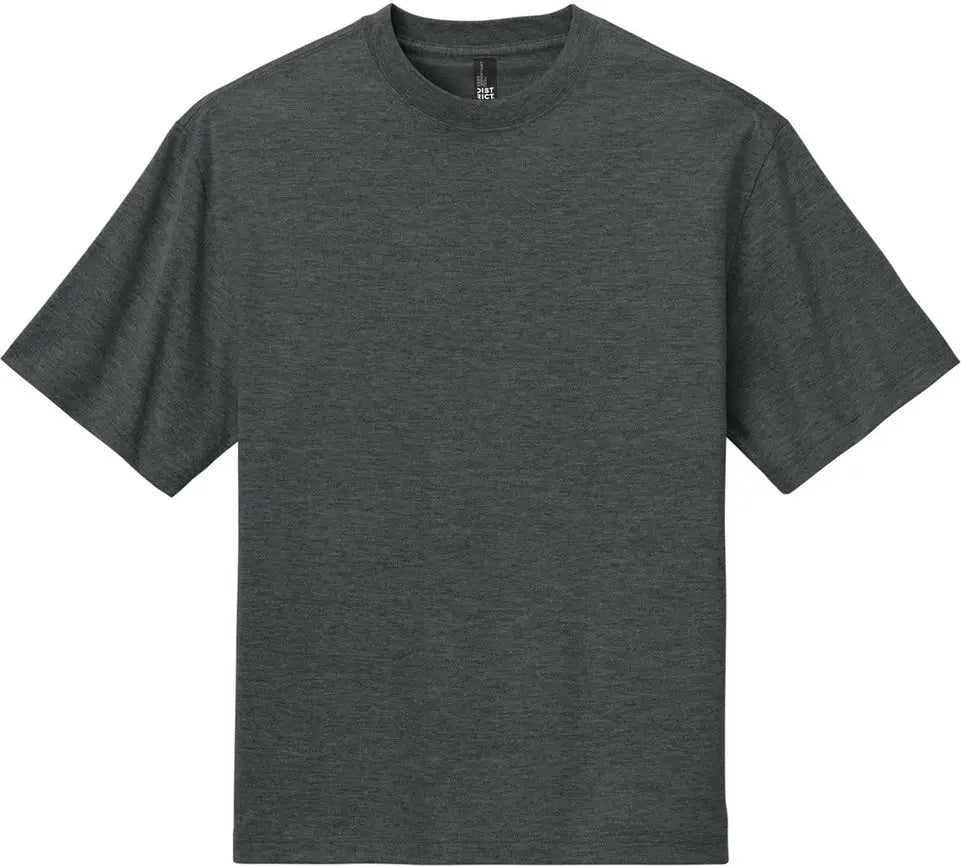 District Dt6065 Heavyweight Very Important Tee - Heathered Charcoal