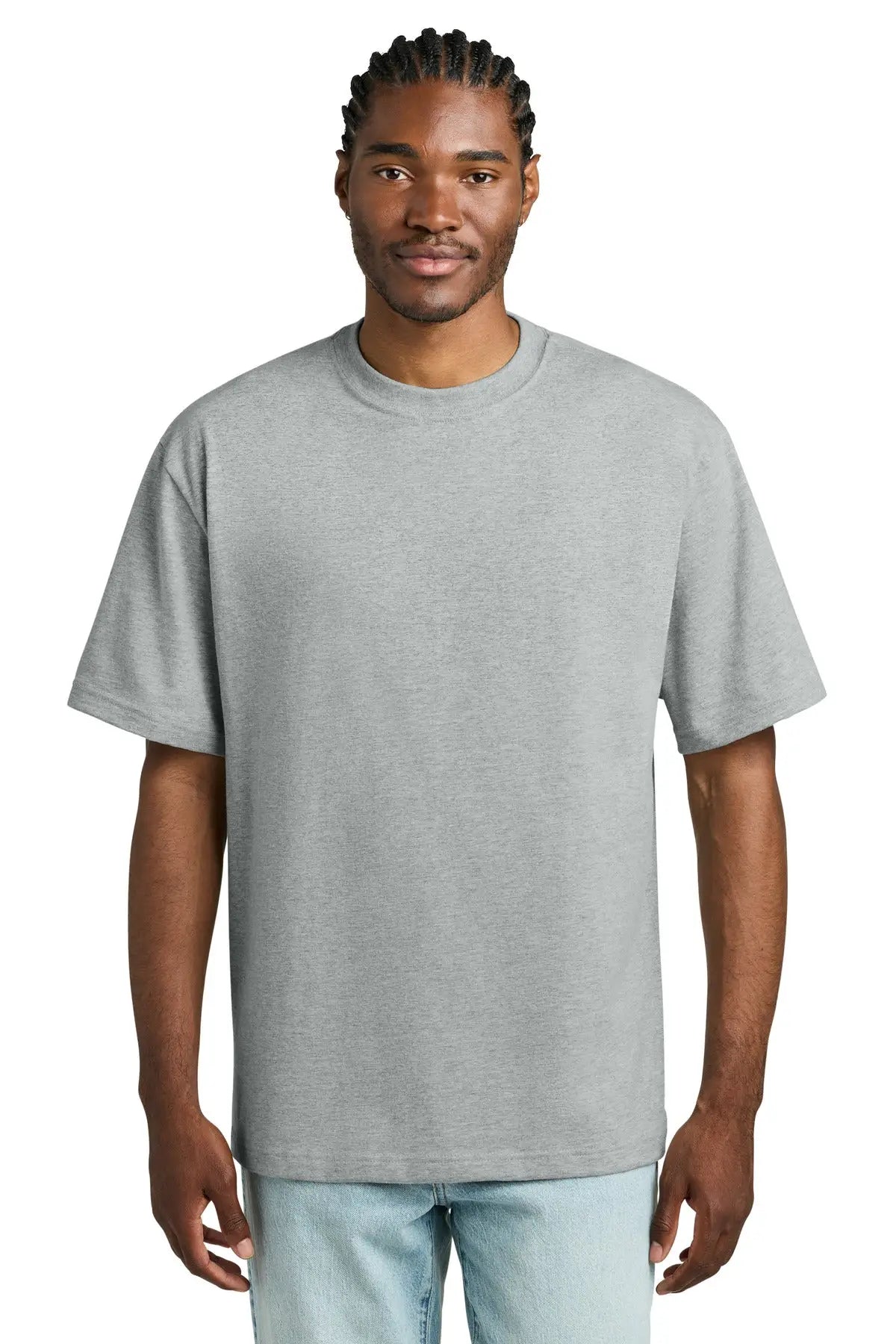 District Dt6065 Heavyweight Very Important Tee - Light Heather Gray - Adult Xs