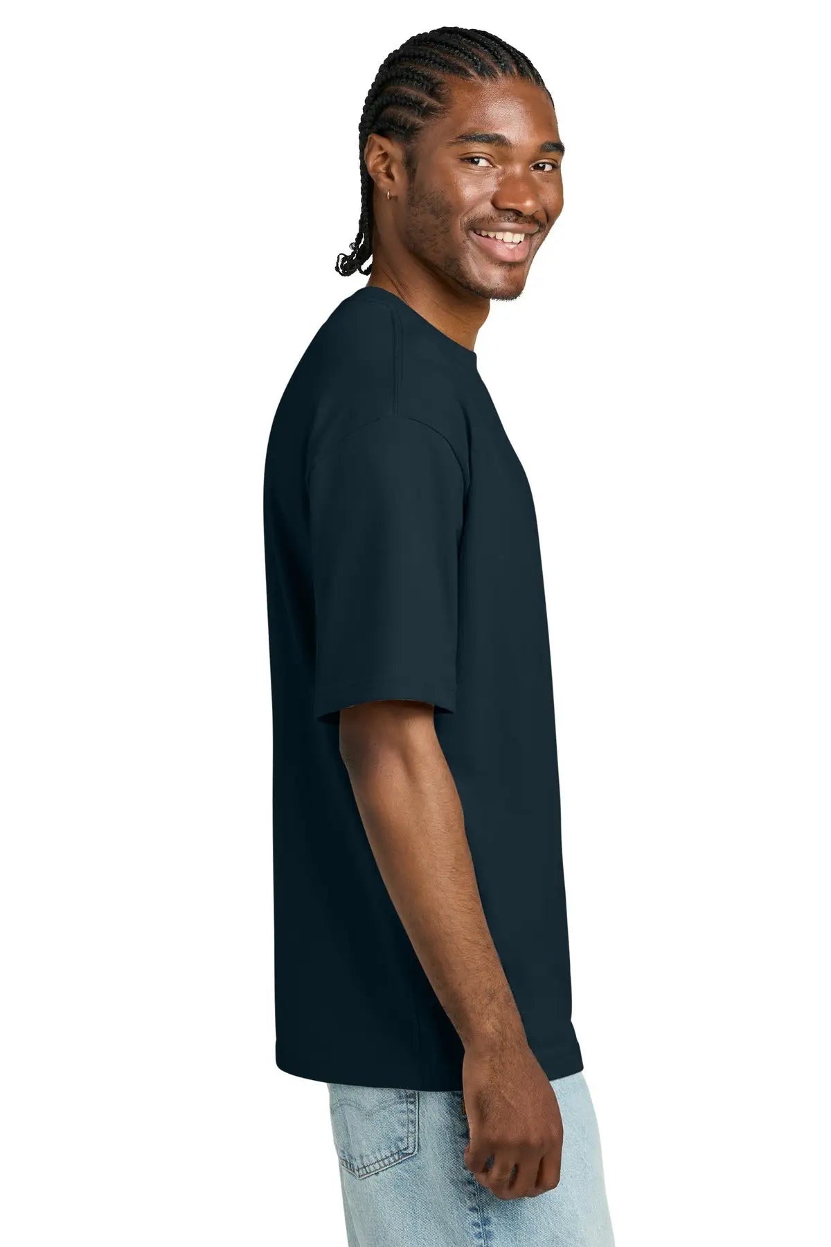 District Dt6065 Heavyweight Very Important Tee - Navy Blue